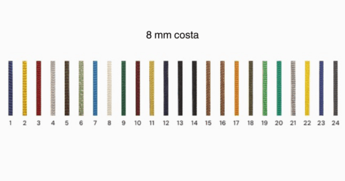 Nastro segnalibro in raso 8 mm costa