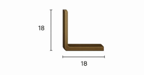 Angolini in metallo 18x3x2,9 mm LMT0503