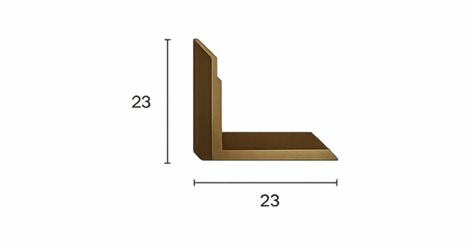 Angolini in metallo 23x4x4,5 mm LMT0784