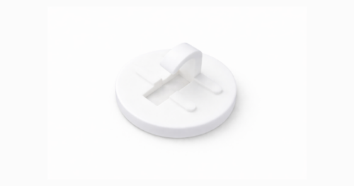 Portapenne PVC bianco adesivo rotondo LMT0140