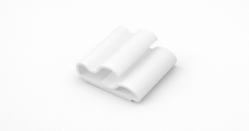 Portapenne PVC bianco retro adesivo