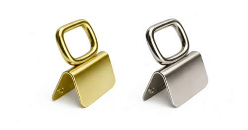 Terminale ovale 20x10 mm nichelato e ottonato