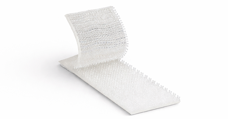 Velcro Press Lok trasparente 20 mm