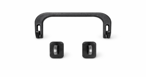 Maniglia plastica nera 120 mm