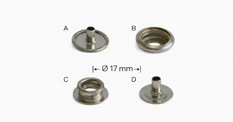 Bottoni a pressione Kappa diametro 17 mm LMT0819