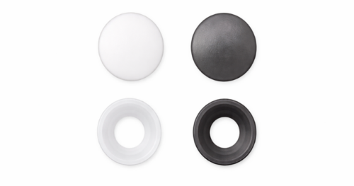 Copriviti in PVC con ranella foro 5,5 mm