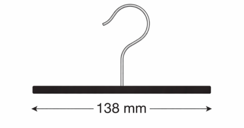 Gancio in metallo base in plastica 138 mm LVI3341