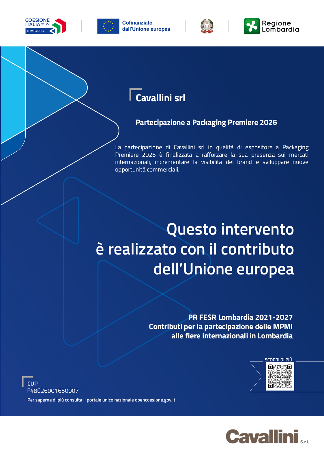 PR FESR Lombardia - cavallini srl